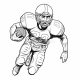 Coloring Book Football Player A Design Guide