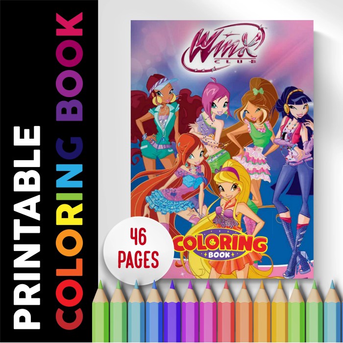 Winx club coloring book