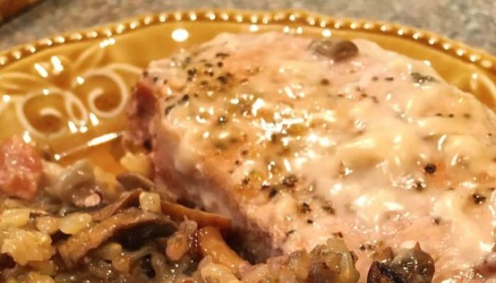 Pork Chops Rice Cream Mushroom Soup Recipe