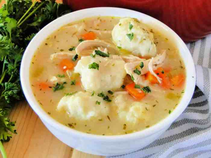 Potato soup with dumplings recipe