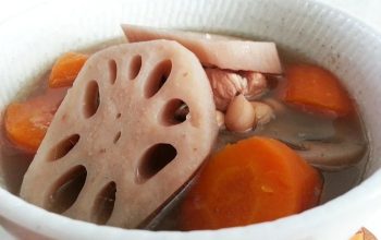 Soup lotus root peanuts foodelicacy ribs recipe