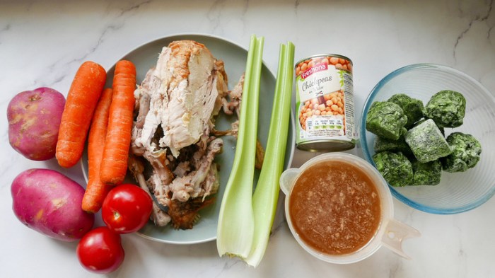 Recipe for chicken soup using carcass