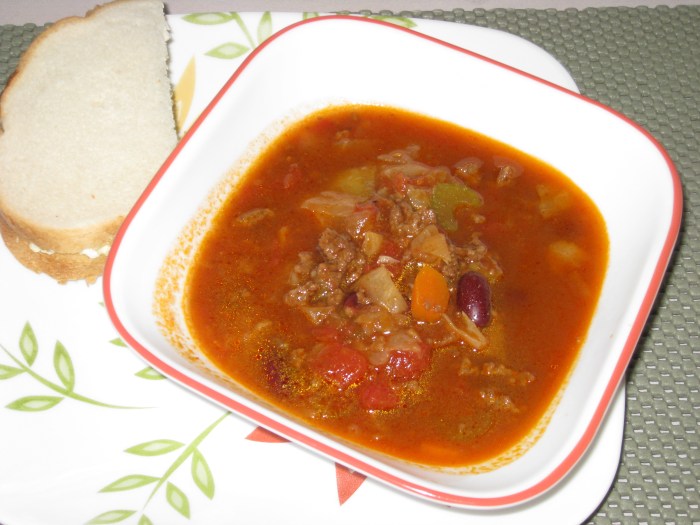 Recipe for cabbage beef soup from shoney's