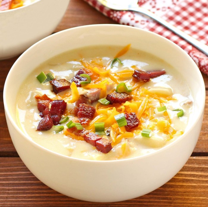 Potato soup recipe using heavy cream