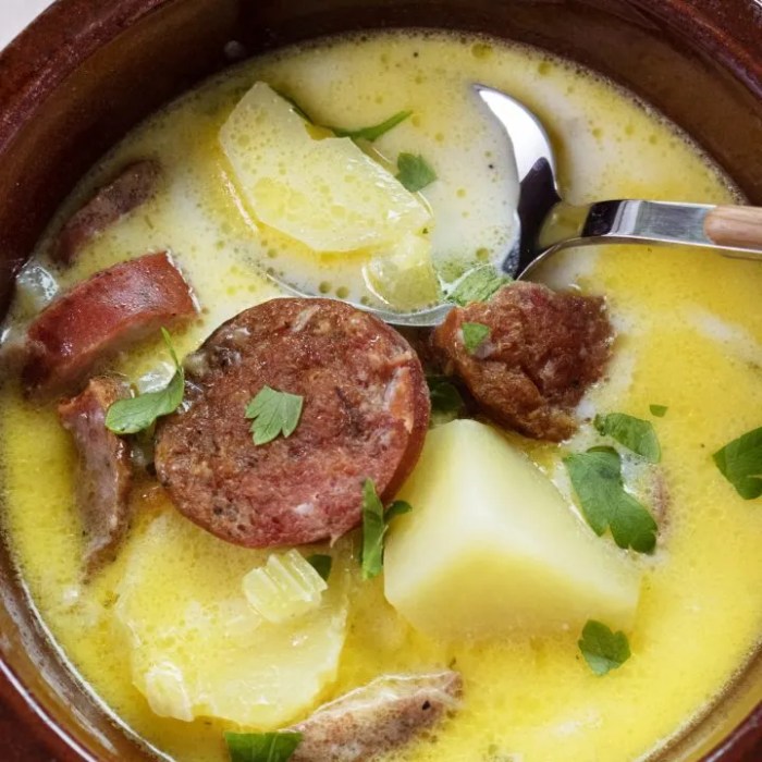 Potato kielbasa soup recipe