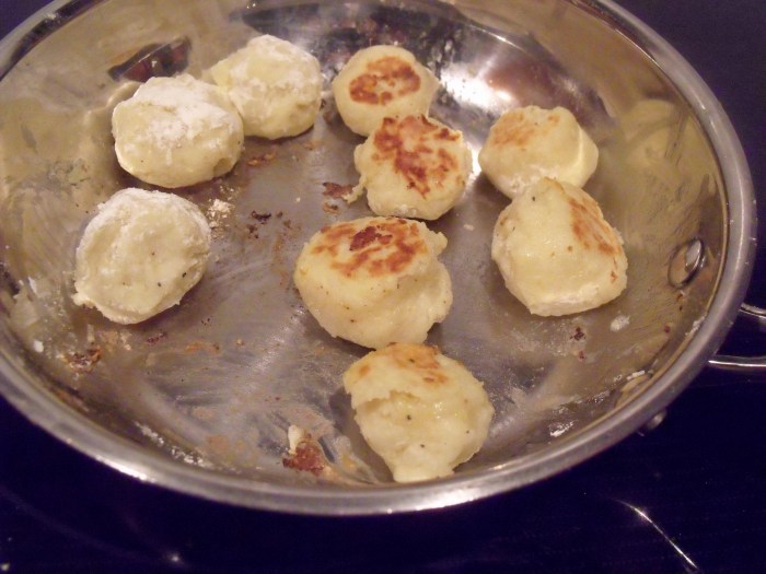 Potato soup with dumplings recipe